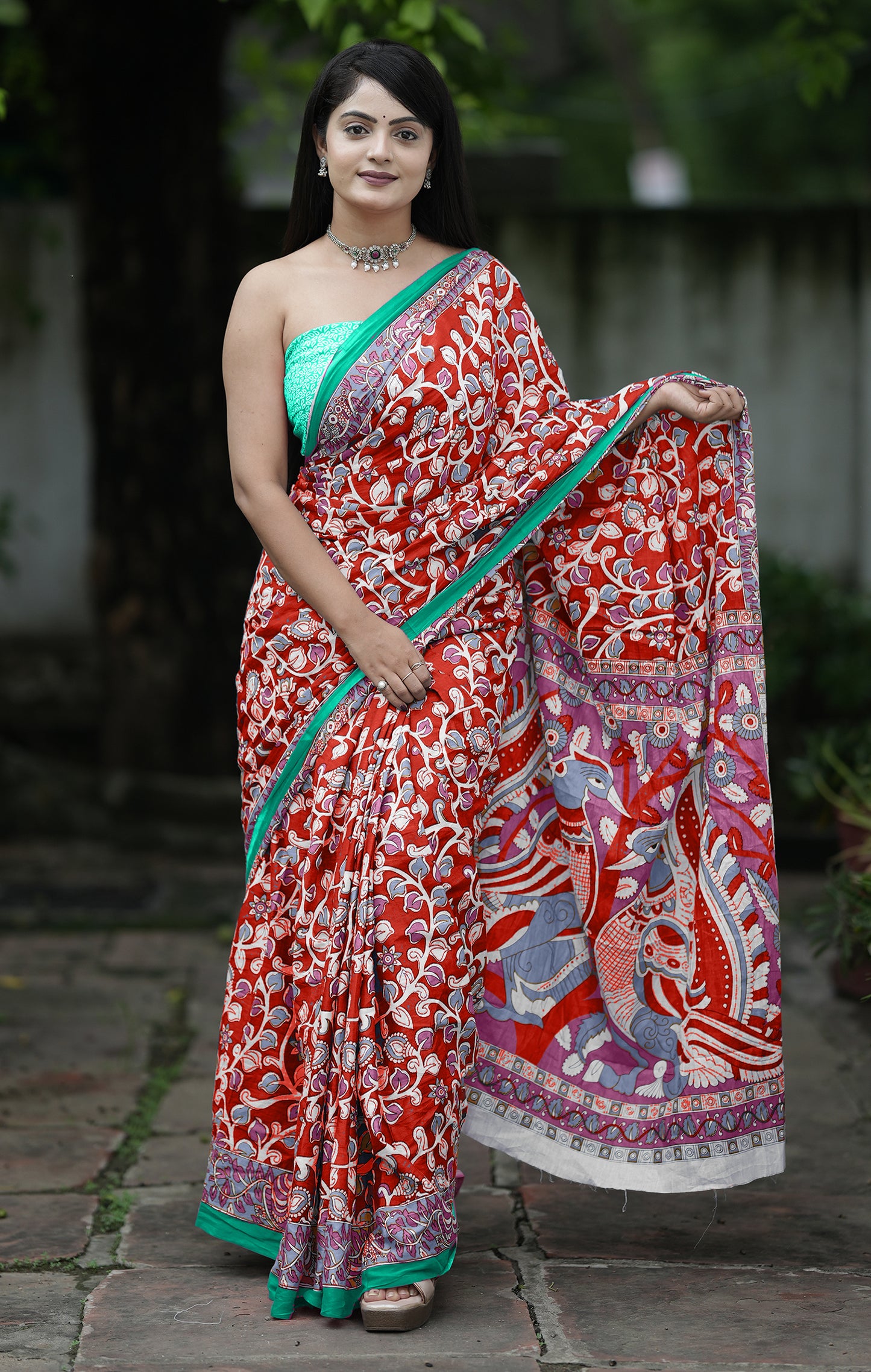 PURE SOFT MUL COTTON SARI WITH BLOUSE PIECE