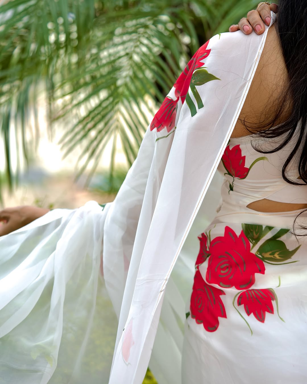 1 MIN READY TO WEAR SAREE IN PURE SOFT GEORGETTE WITH BLOUSE