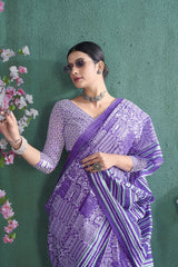 1-MIN READY TO WEAR PREMIUM MULMUL COTTON SAREE