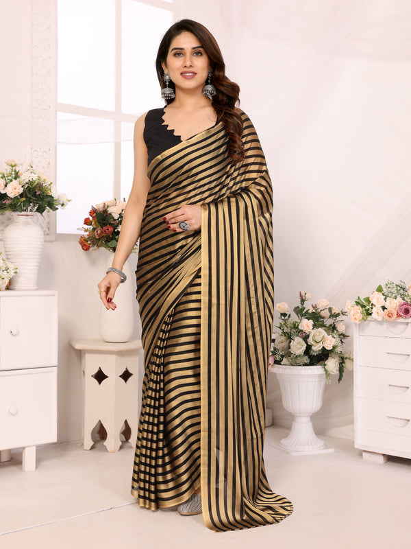 1-MIN READY TO WEAR SAREE IN HEAVY GEORGETTE WITH BANGLORI BLOUSE