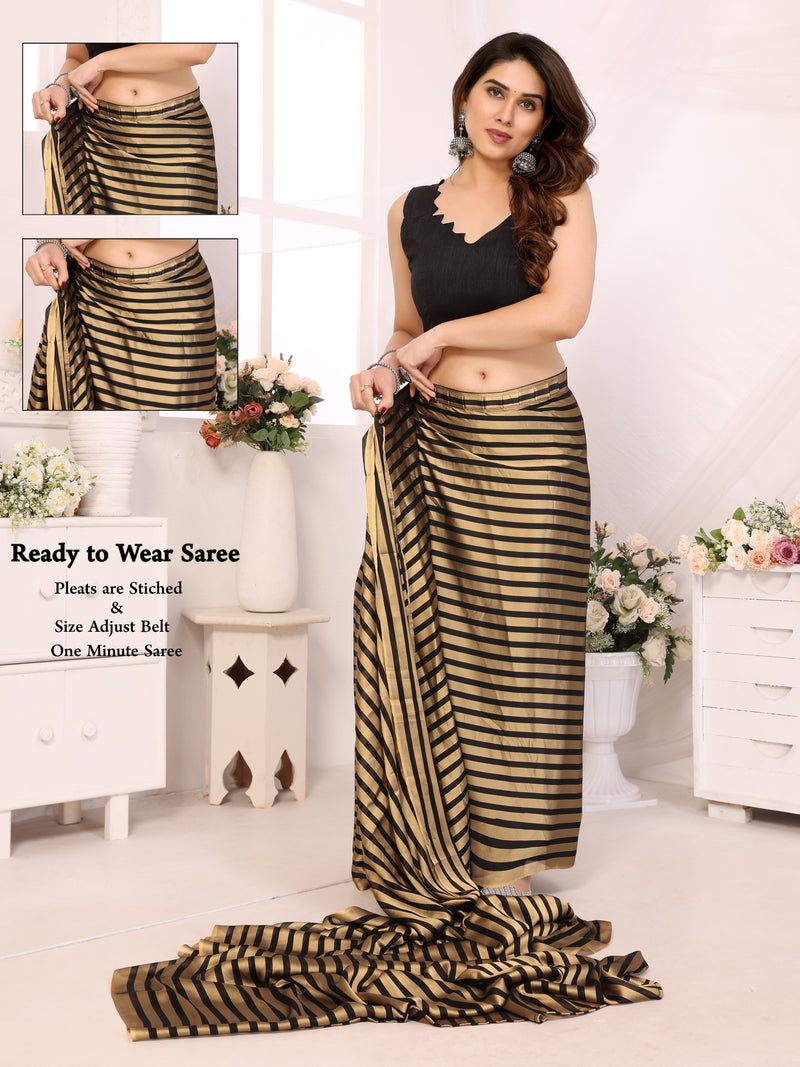 1-MIN READY TO WEAR SAREE IN HEAVY GEORGETTE WITH BANGLORI BLOUSE