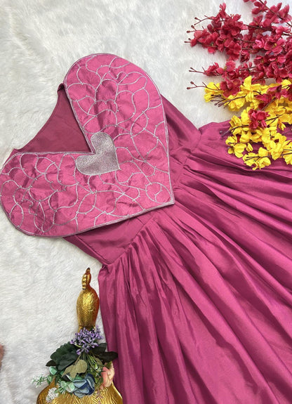NEW LAUNCHING HEART GOWN WITH EXCLUSIVE REAL OWN MODLING