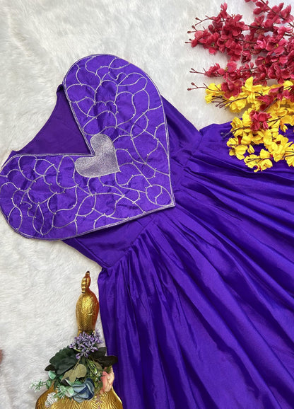 NEW LAUNCHING HEART GOWN WITH EXCLUSIVE REAL OWN MODLING