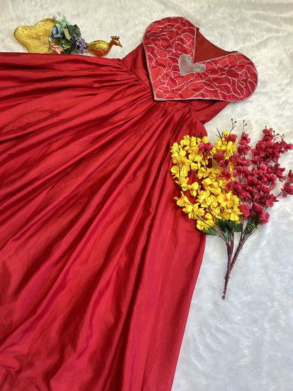 NEW LAUNCHING HEART GOWN WITH EXCLUSIVE REAL OWN MODLING