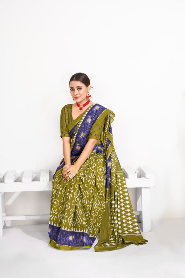 1-MIN READY TO WEAR PREMIUM MULMUL COTTON SAREE